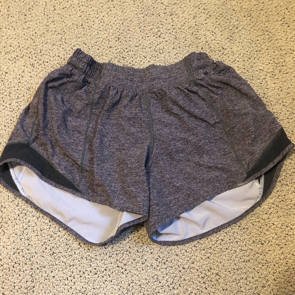 Hotty Hot Short II Long 4” Lululemon gray shorts